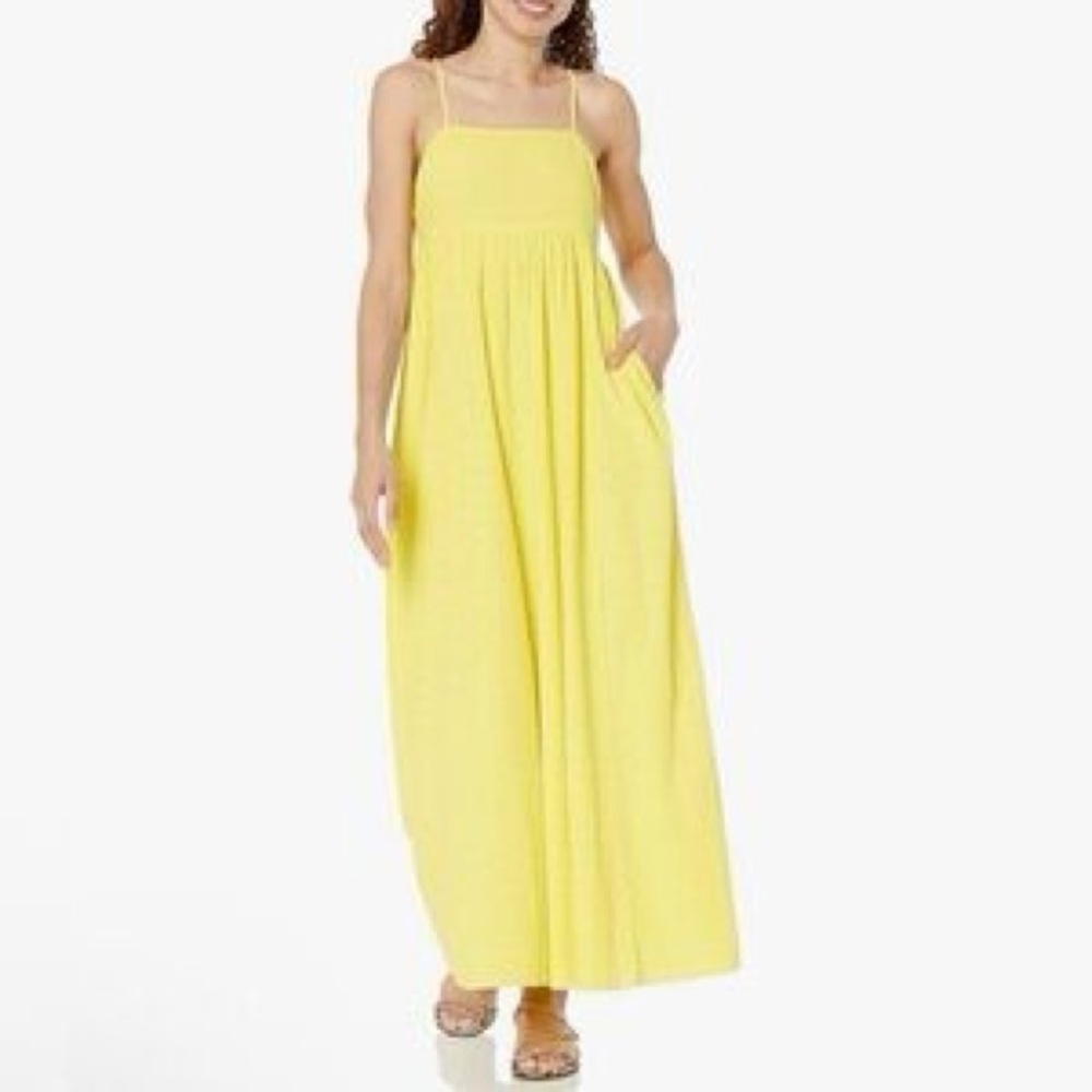 The Drop Women’s Shyla Maxi Sundress in Lemon Yellow